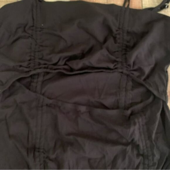 NWT Wild Fable women's size x-large sleeveless mini dress with mid opening black - Picture 3 of 9